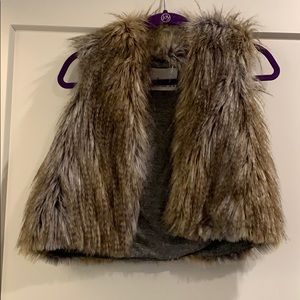 Faux fur vest